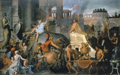 The Triumph of Alexander, or the Entrance of Alexander into Babylon by Charles Le Brun